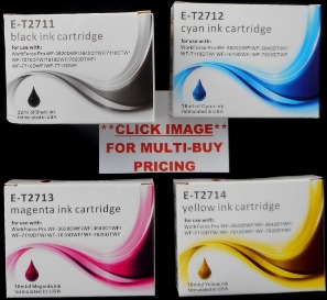 Epson 27XXL MAX YIELD BLACK and XL colour ink cartridges