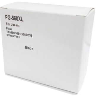 PG560XLrem - Guaranteed top quality remanufactured HIGH CAPACITY BLACK ink cartridge for Canon printers - delivered FAST and FREE