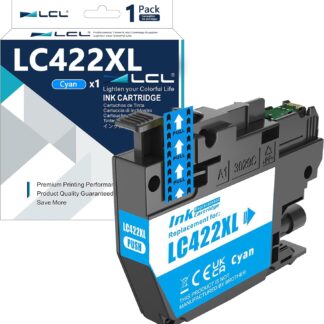 Guaranteed HIGH CAPACITY (1,500 pages) Brother Compatible LC422XL CYAN Ink Cartridge – delivered Fast & Free